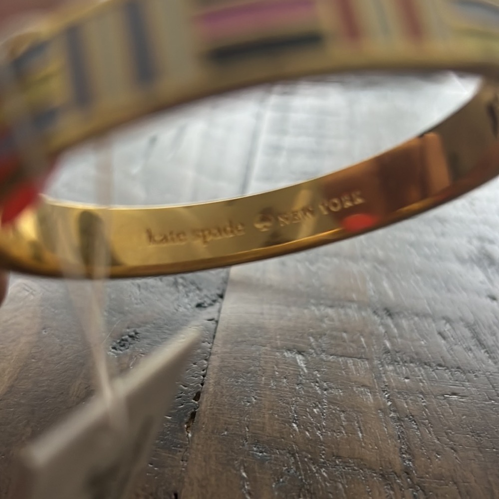 Kate Spade Multi Idiom Bangle Bracelet Boating Flags - Picture 2 of 4